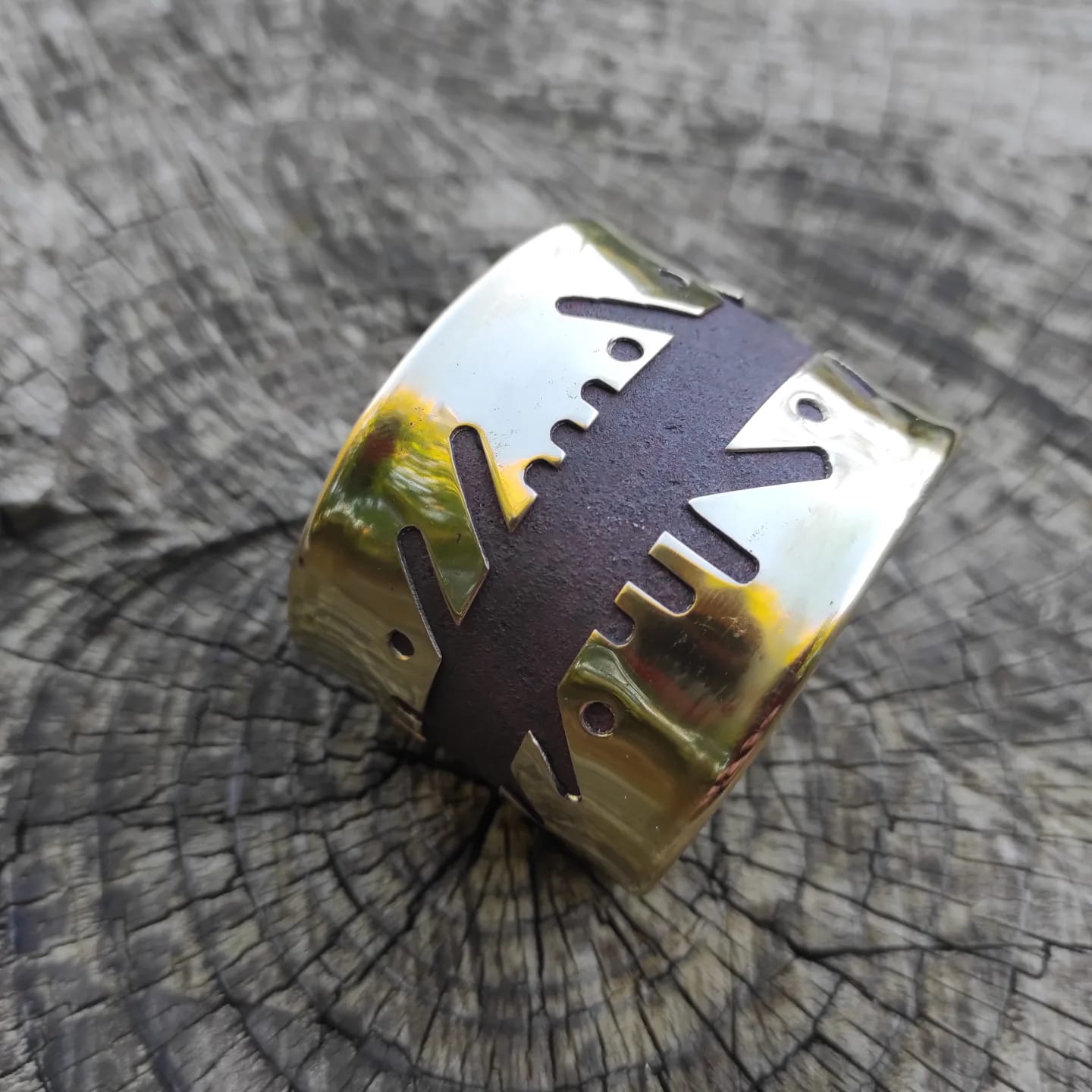 bracelet laiton et acier