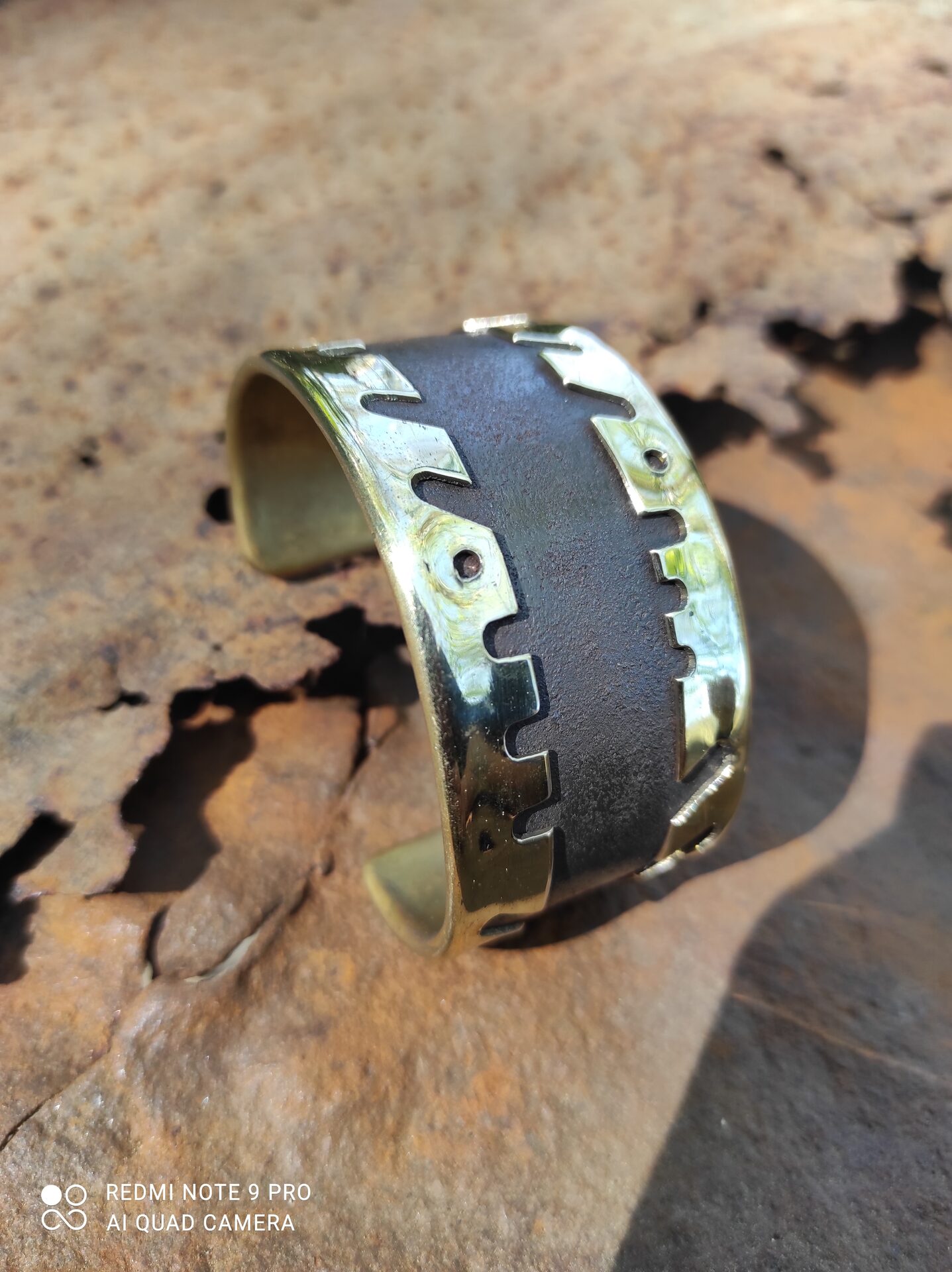 Bracelet laiton et acier patiné — 2