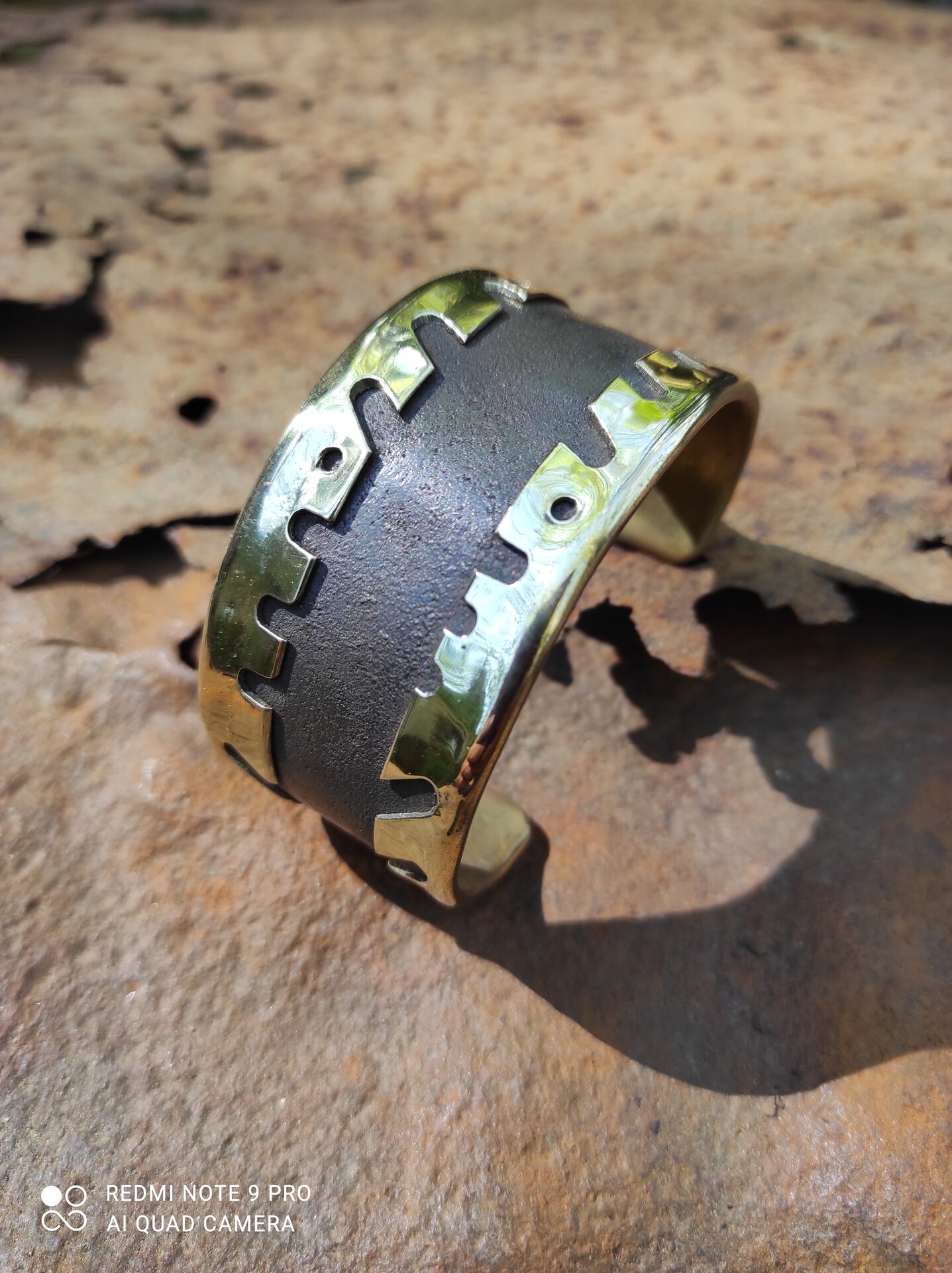 Bracelet laiton et acier patiné — 3