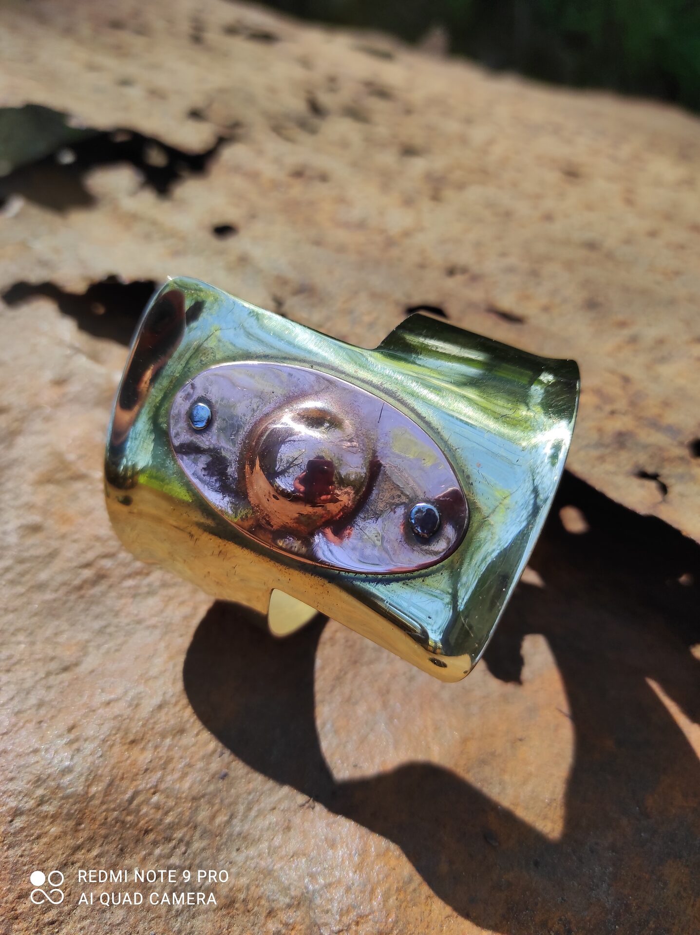 Bracelet laiton et cuivre repoussé — 2