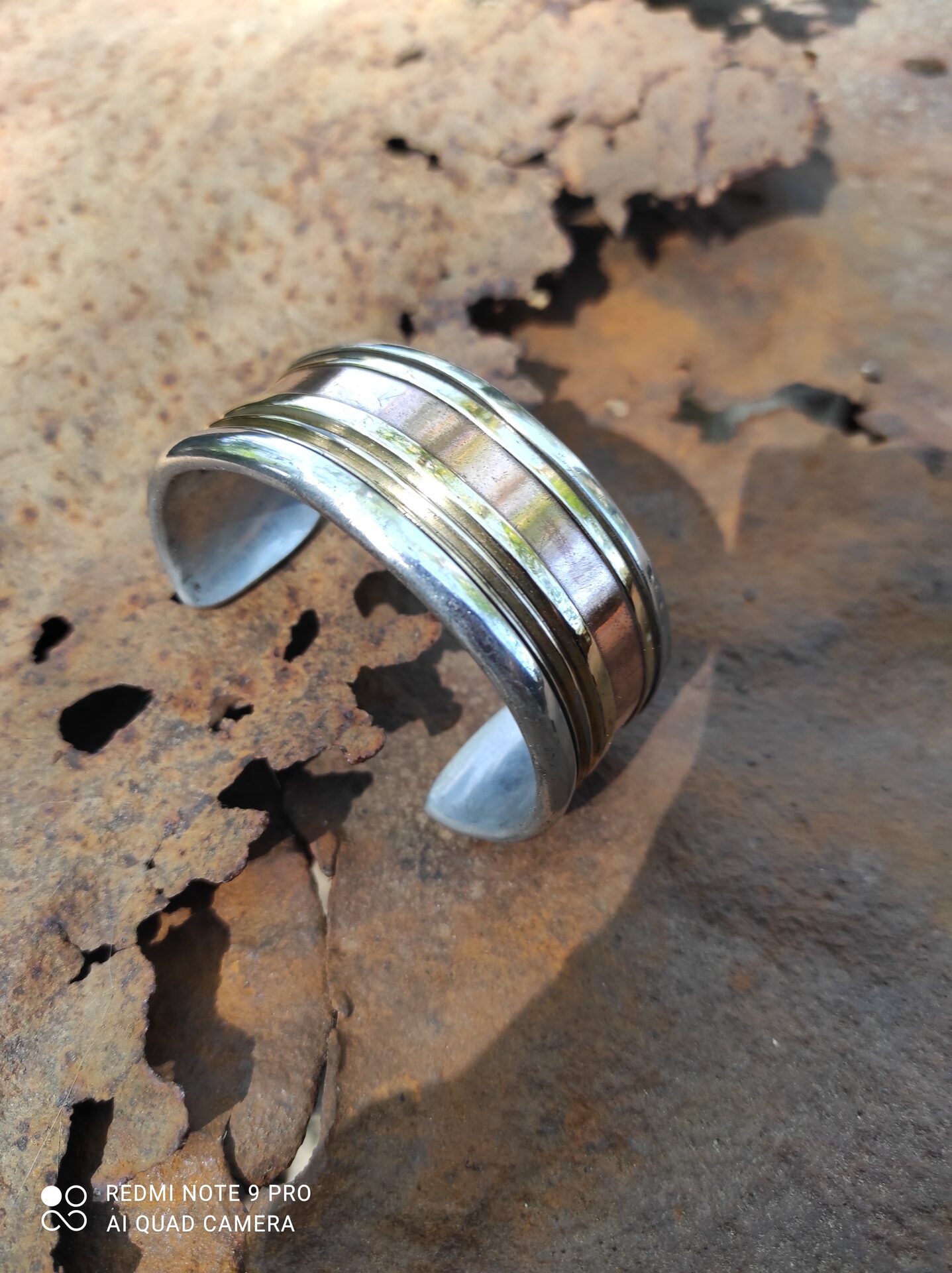 Bracelet laiton cuivre et aluminium