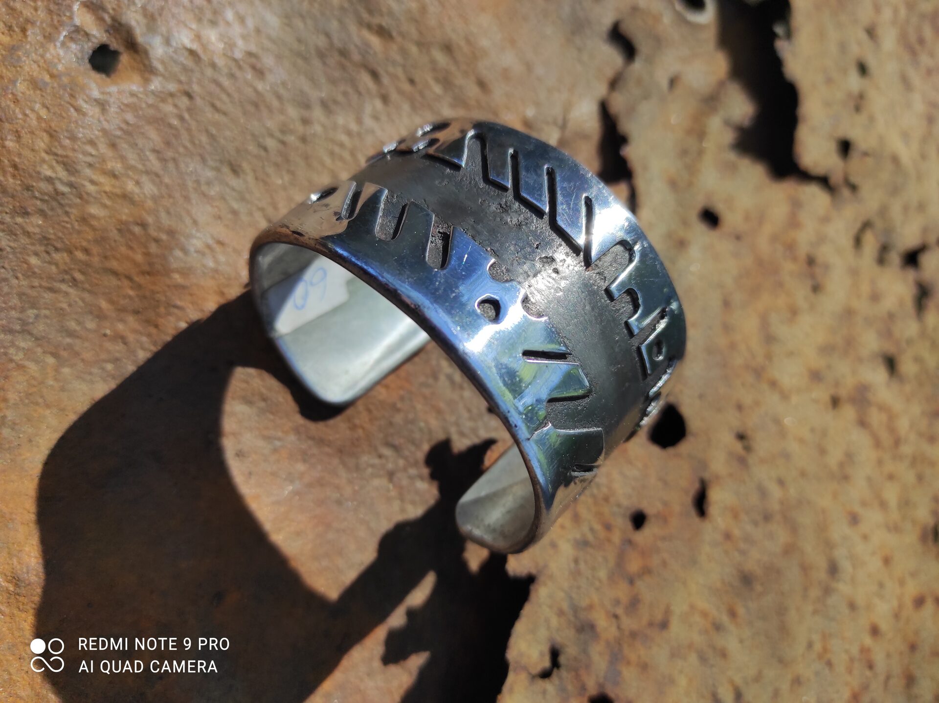 Bracelet aluminium et acier patiné — 2