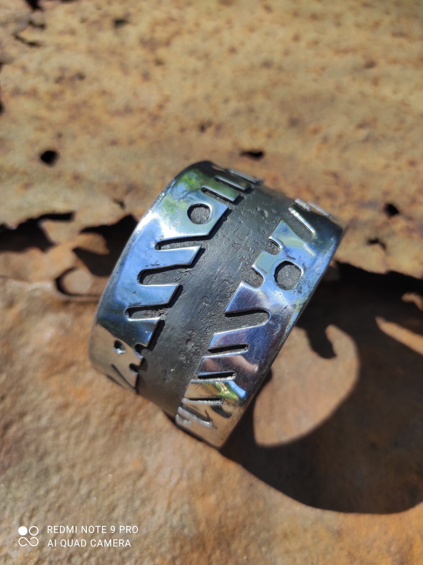 Bracelet aluminium et acier patiné — 3