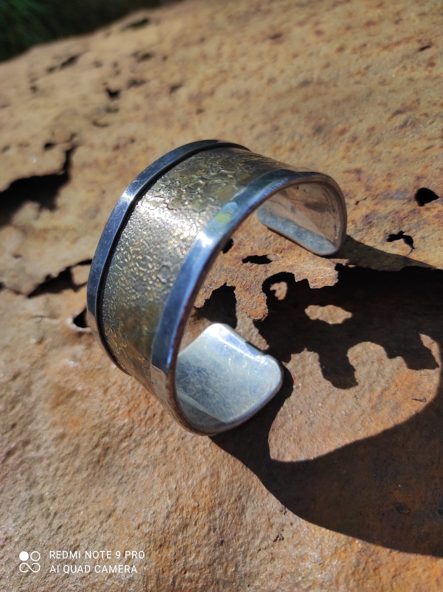 Bracelet aluminium et laiton irisé — 2